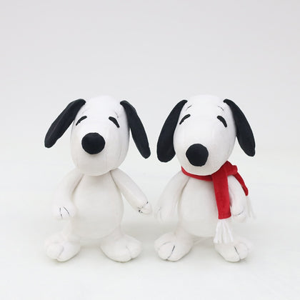 Cartoon Dog Plush Toys White Lovely Stuffed Animal Dog Doll